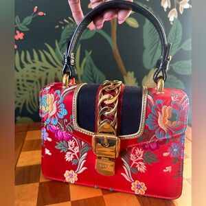 GUCCI LIMITED EDITION Mini Sylvie Floral Jacquard Top Handle Bag